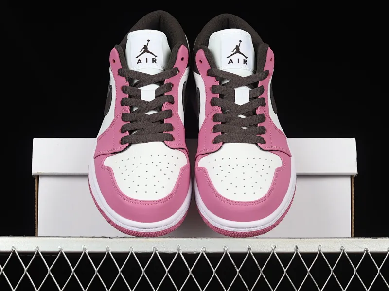 All categories Air Jordan Jordan series basketball shoes Air Jordan 1 Low Z version Air Jordan 1 Low AJ1 Joe 1 white pink black hook low-top casual sneakers DC1767-160